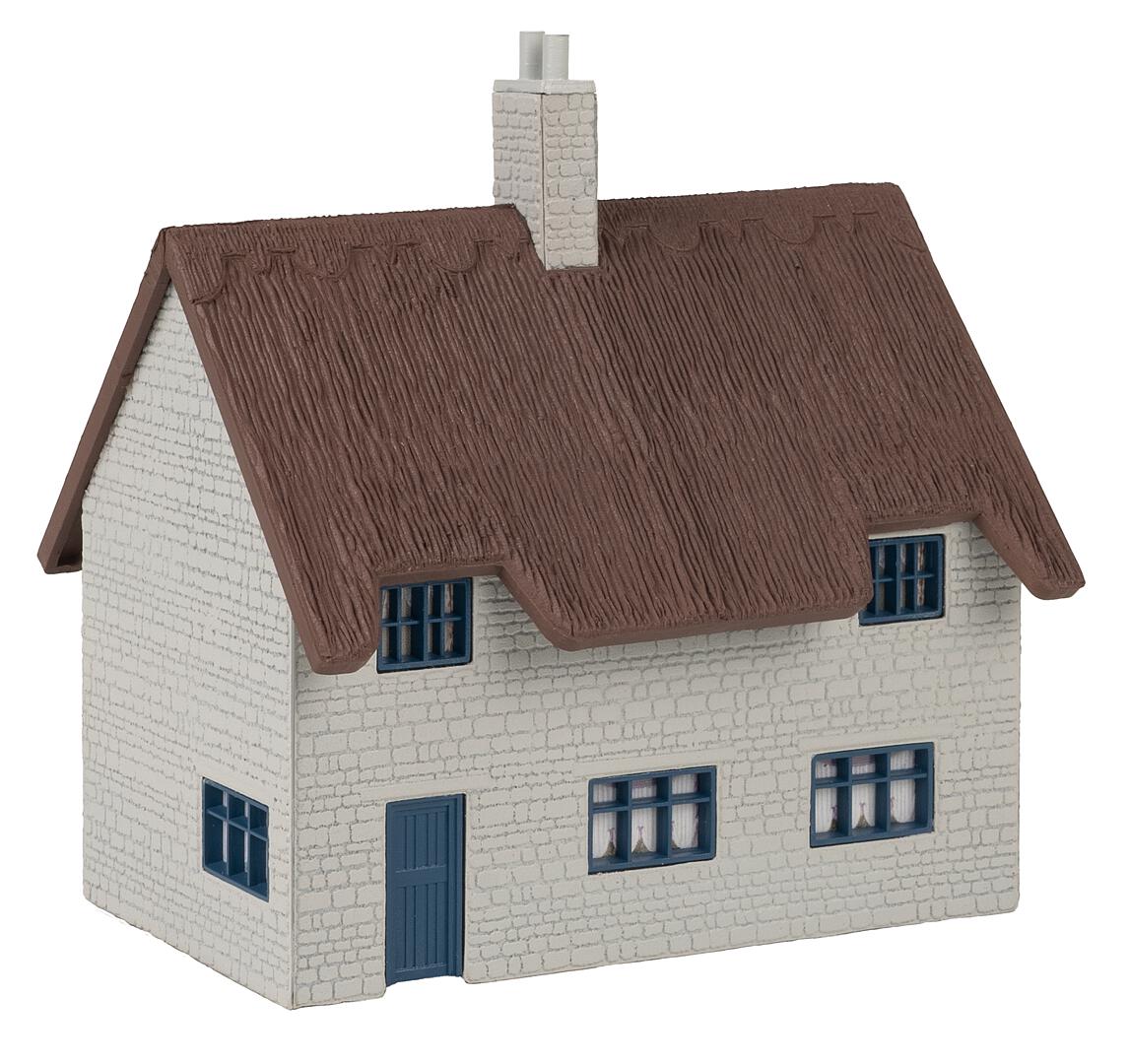 Faller Huis met Rieten Dak H0