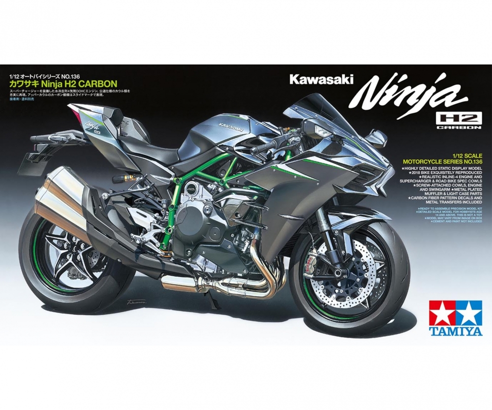 Tamiya Kawasaki Ninja H2 Carbon 1/12