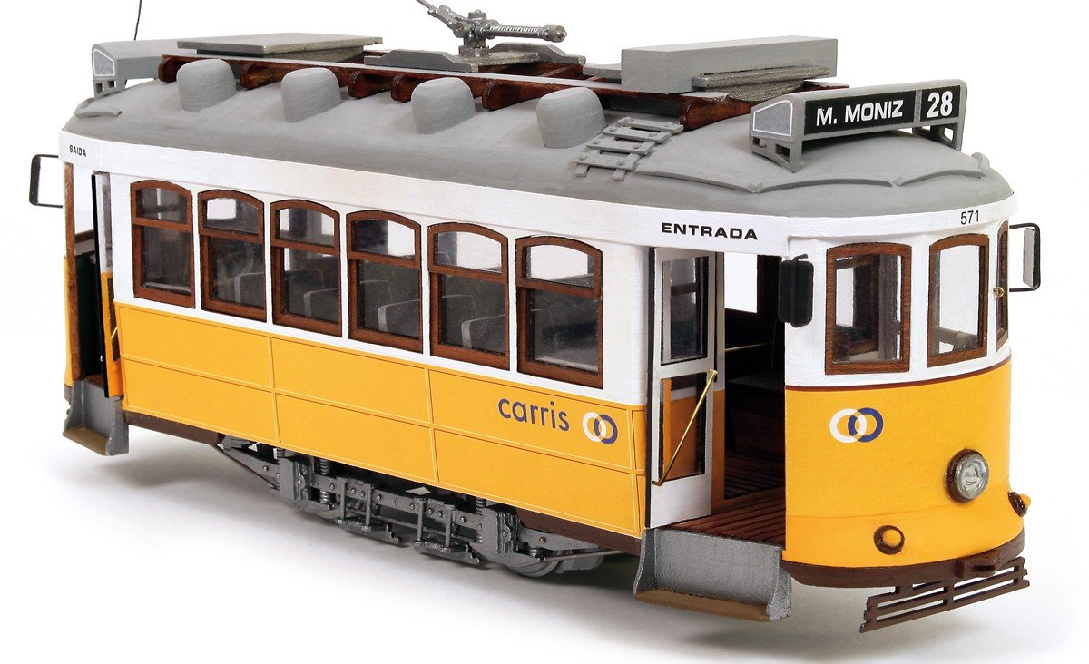 Occre Lisboa Tram Houten Bouwdoos 1/24