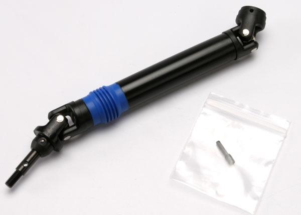 Traxxas Driveshaft assembly (1), left or right (fully assembled, ready to install)/ 4x15mm screw pin (1)