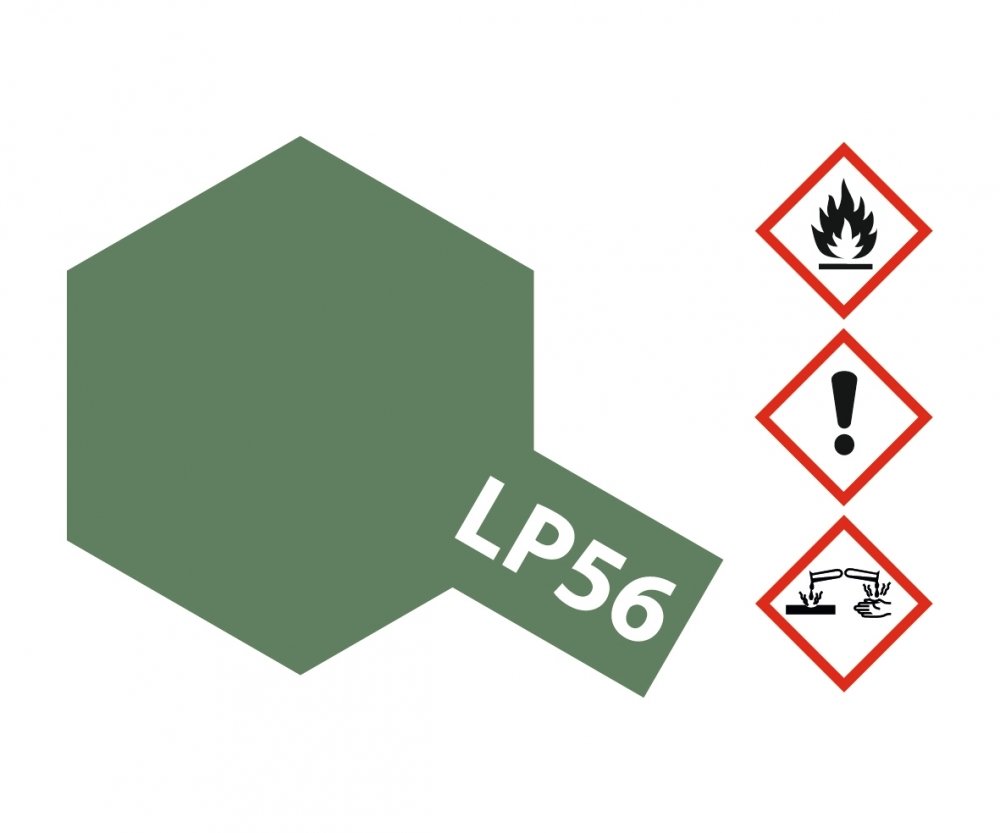 LP56 Potje Dark Green 2 flat 10ml Tamiya