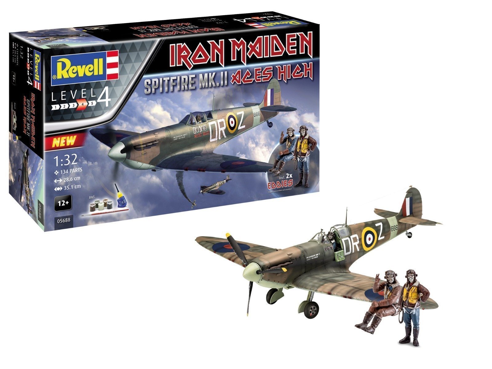 Revell Model Set Iron Maiden Spitfire Mk.II Aces High 1/32