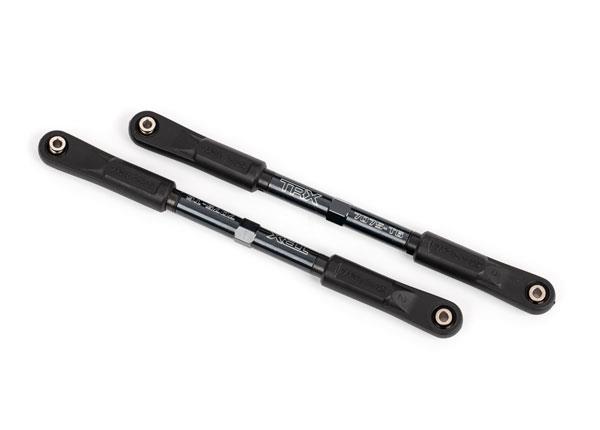 Traxxas Camber links rear Sledge (TUBES dark titanium-anodized 7075-T6 aluminum stronger than titanium) (144mm) (2)/ rod ends assembled with steel hollow balls (4)/ aluminum wrench 8mm (1)