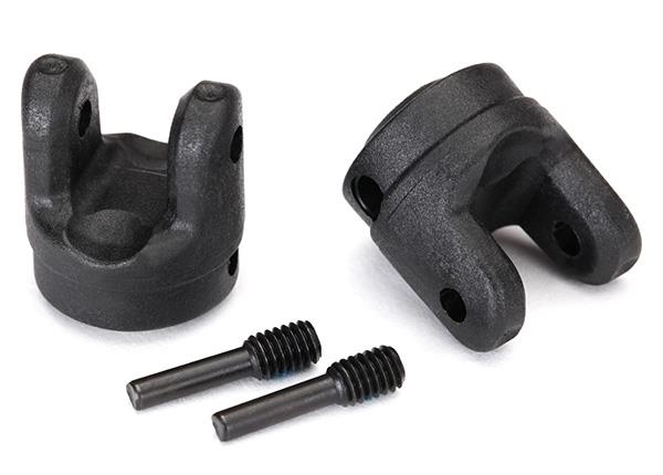 Traxxas Yokes transmission (2)/ 4x15mm screw pins (2)