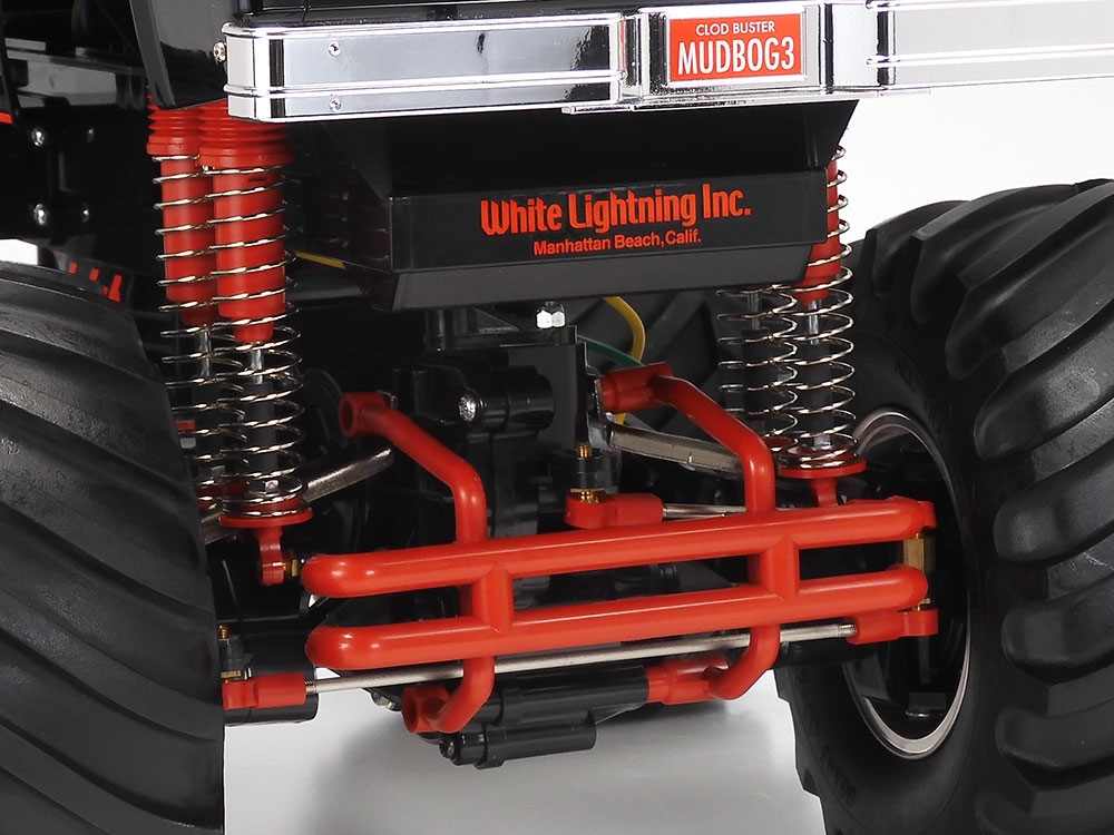Tamiya Super Clod Buster "Black Edition" Monster Truck 4-Wheel Steering & 4WD Kit 1/10