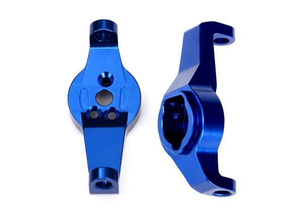 Traxxas Caster blocks 6061-T6 aluminum (blue-anodized) left and right