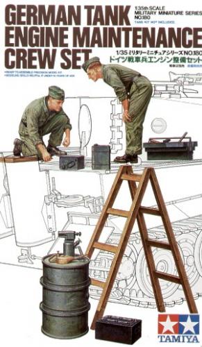 Tamiya German Tank Engine Maintenance Crew Set 1/35