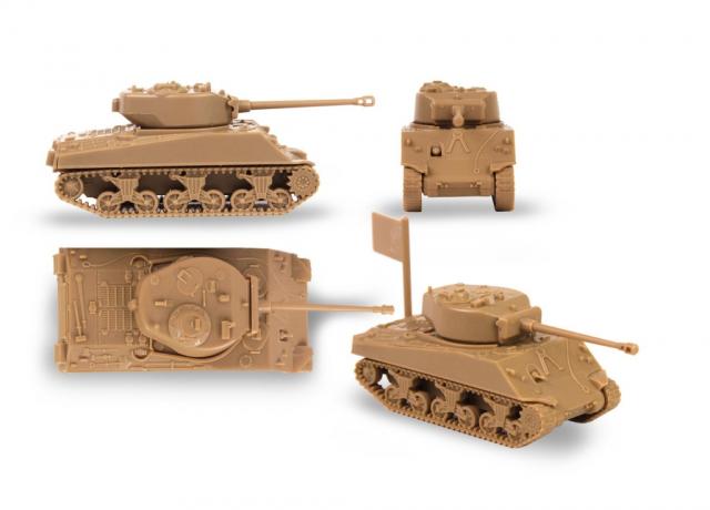 Zvezda US Medium Tank M4A2 Sherman WWII 1/100