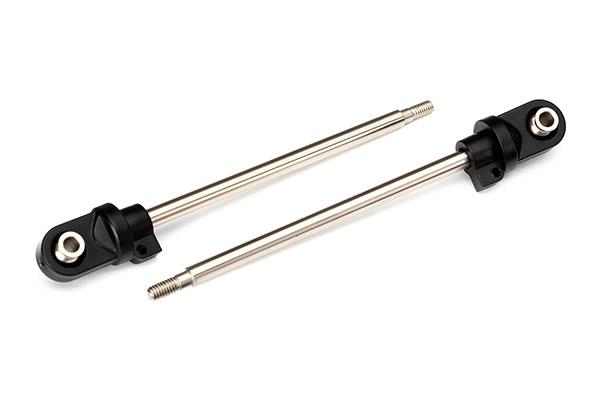 Traxxas Shock shafts, GTX, 110mm (assembled with rod ends & hollow balls) (steel, chrome finish) (2)