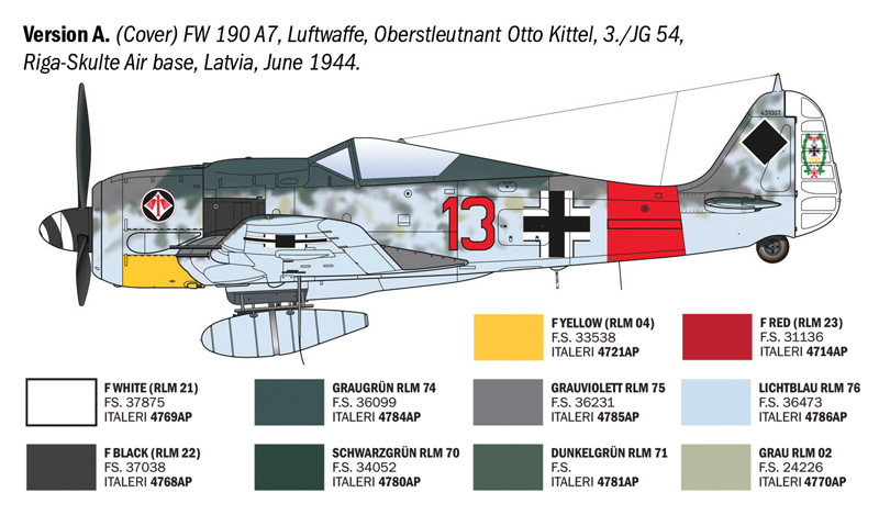 Italeri Focke-Wulf FW 190 A-7/A8 ACES 1/72