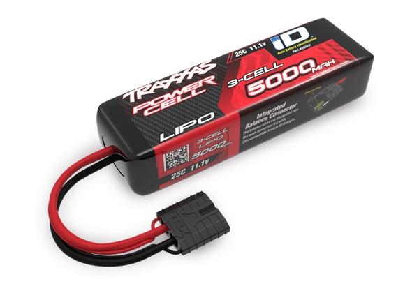 Traxxas Power Cell LiPo Accu 5000mAh 11.1 Volt 3S 25C short 135mm