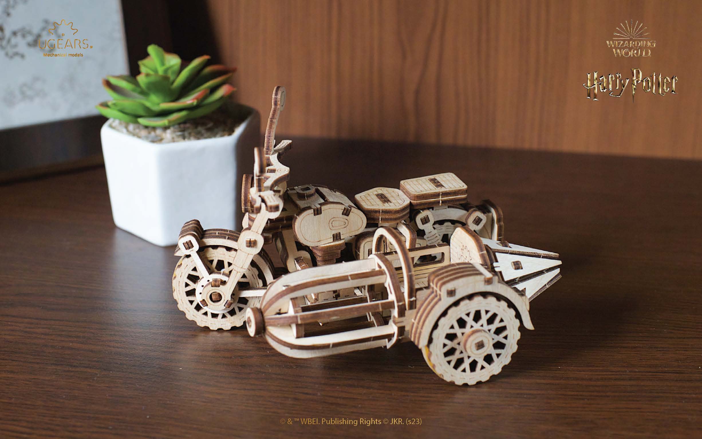 U-Gears Hagrid's Flying Motorbike™ mechanisch houten bouwpakket