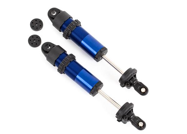 Traxxas Shocks GT-Maxx long aluminum (blue-anodized) (fully assembled w/o springs) (2)