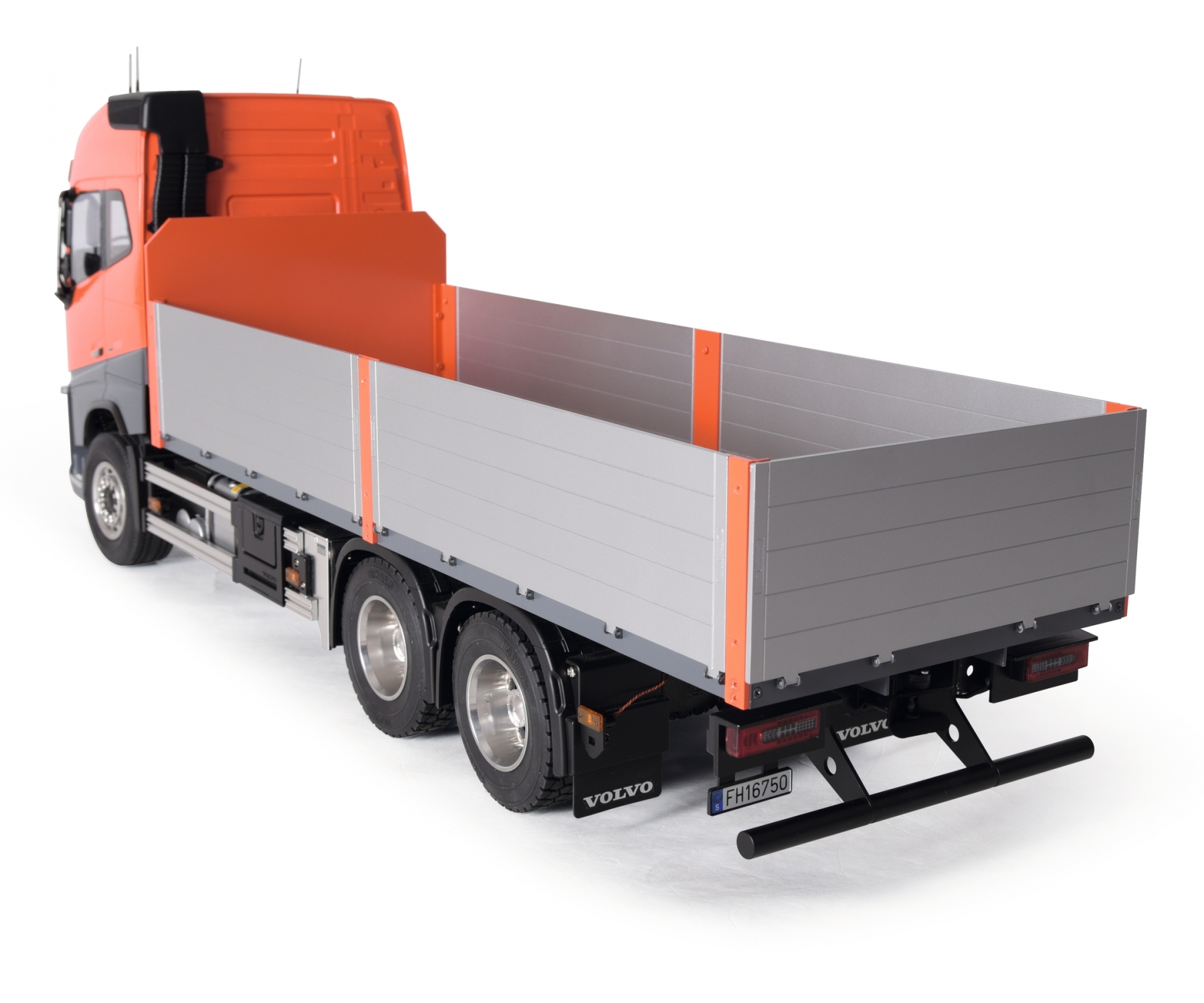 Carson Ombouwset Bouw-Materiaal Platform Lang voor Volvo FH16 Globetrotter 750 6x4 Timber Truck 1/14