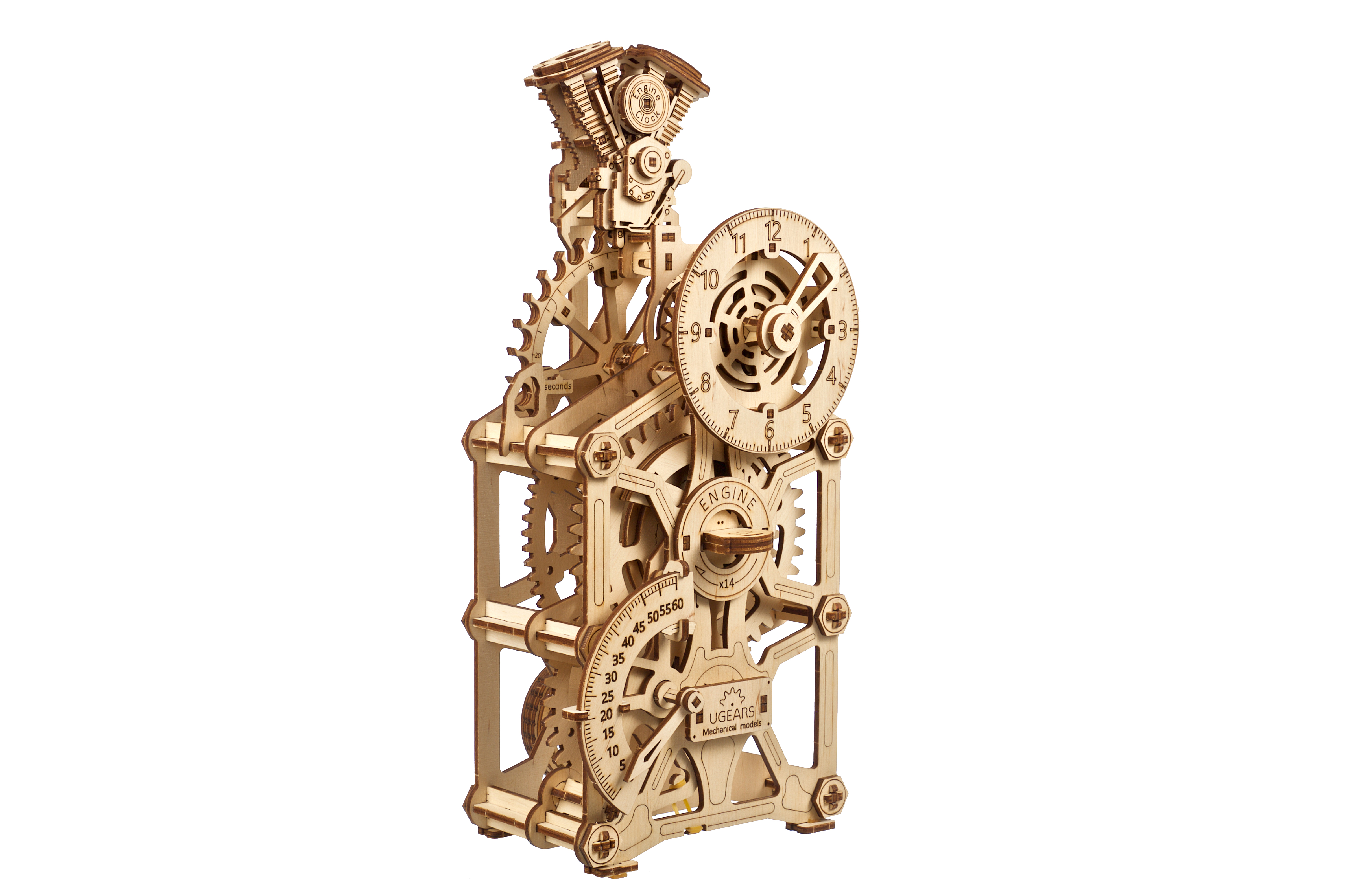 U-Gears Motor Klok mechanisch houten bouwpakket