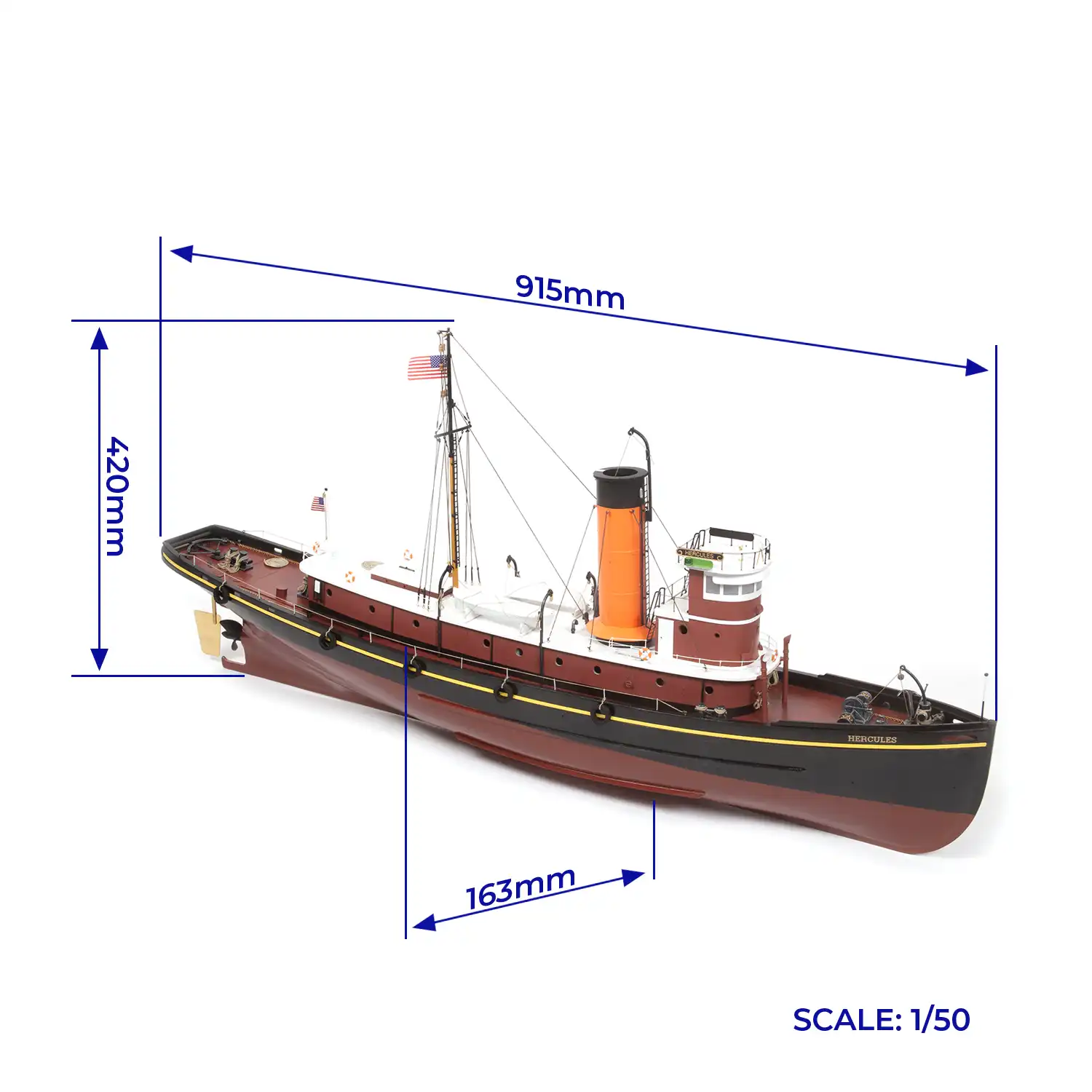Occre Hercules Tugboat / Sleper kit 1/50