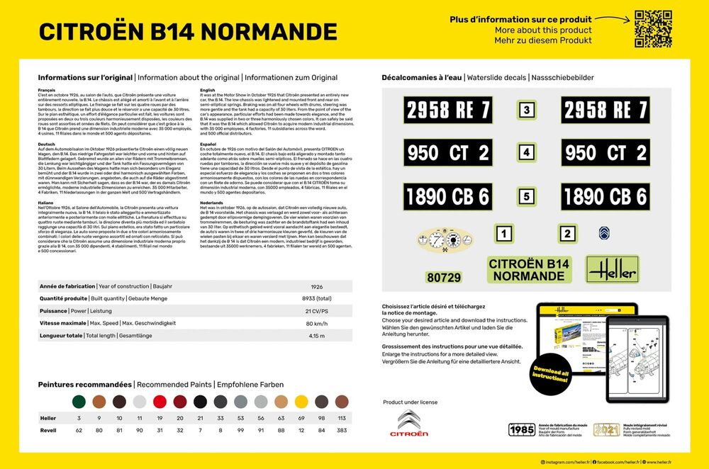 Heller Citroën B14 Normande 1/24