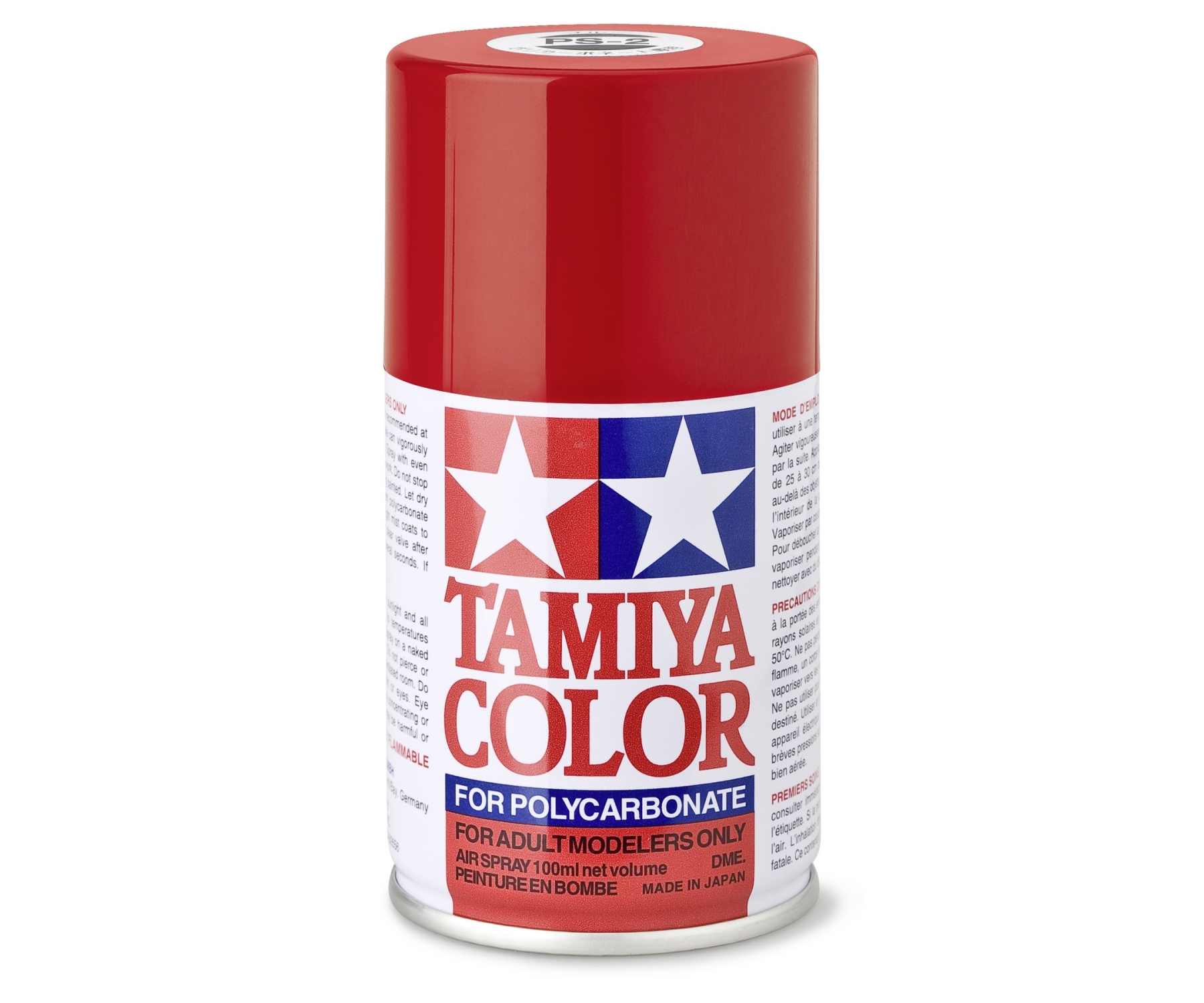 PS2 Spray Red brillant 100ml Tamiya