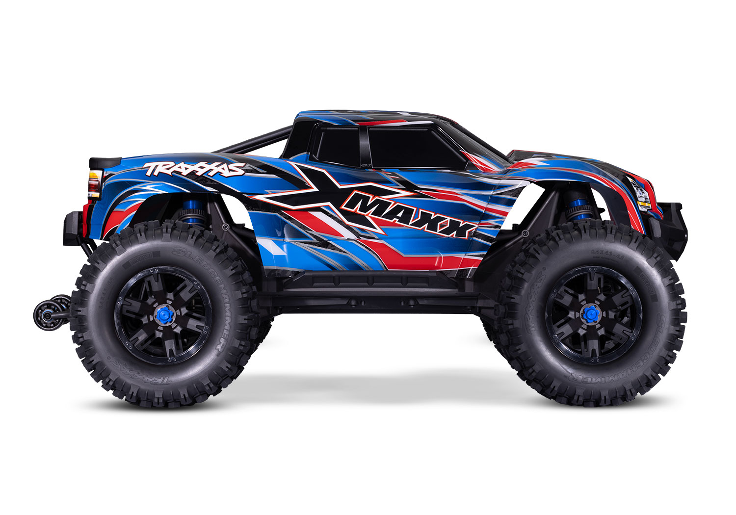 Traxxas X-Maxx 4WD 8S Belted Brushless Monster Truck RTR TSM 30+ Volts 1/5 Blue