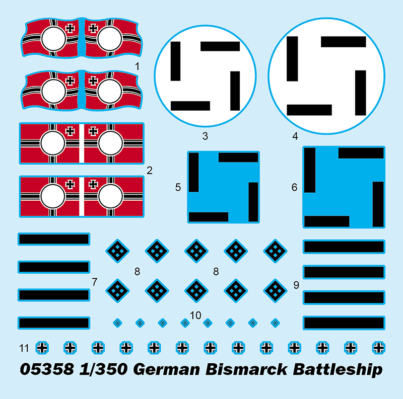 Trumpeter German Bismarck Battleship 1/350