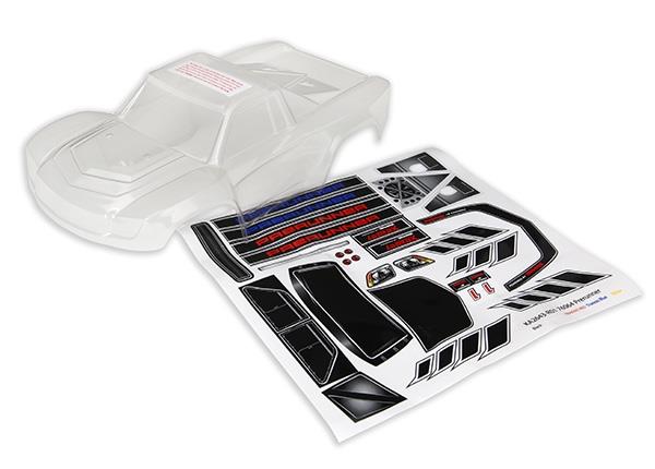 Traxxas Body, LaTrax® Desert PreRunner (clear, requires painting)/ decals