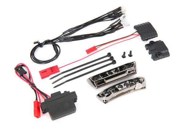 Traxxas LED light kit 1/16 E-Revo® (includes power supply front & rear bumpers light harness (4 clear 4 red) wire ties)