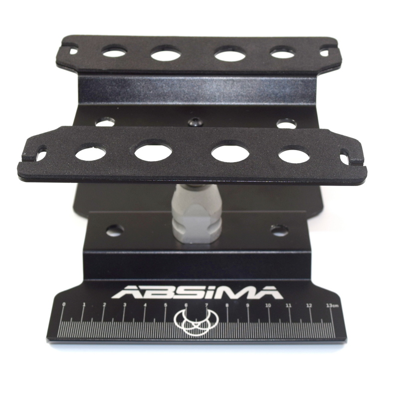Absima Draaibare Aluminium Montagesteun Zwart 1/8 & 1/10