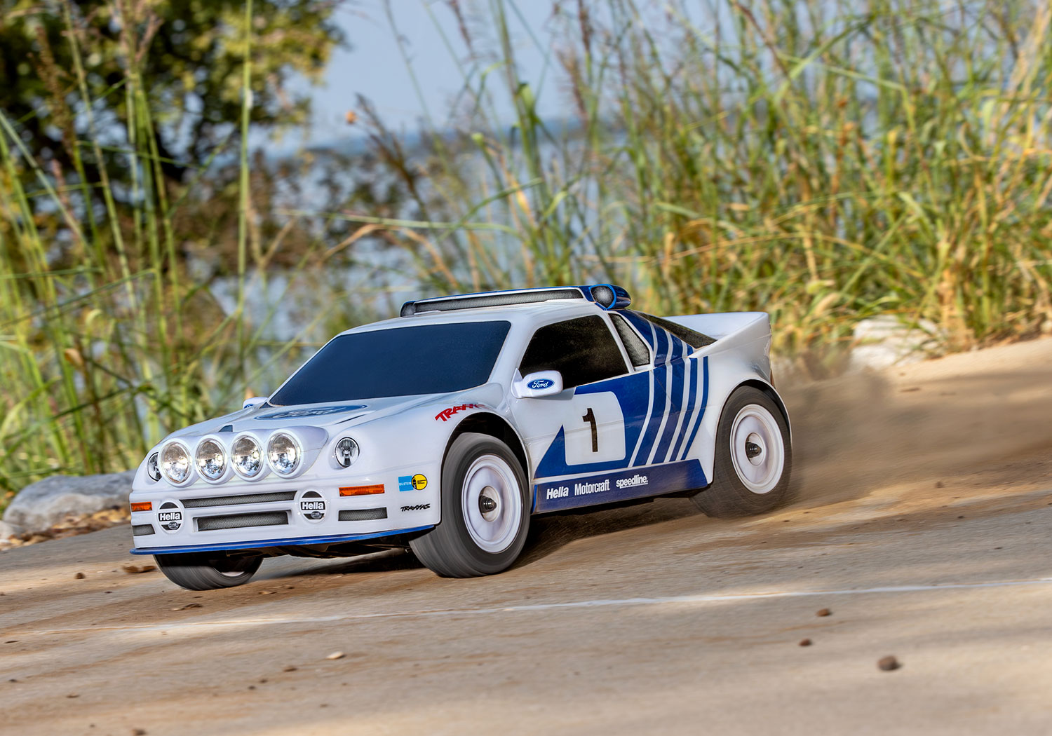 Traxxas Mini Rally VXL Ford RS200 incl battery and charger White 1/12