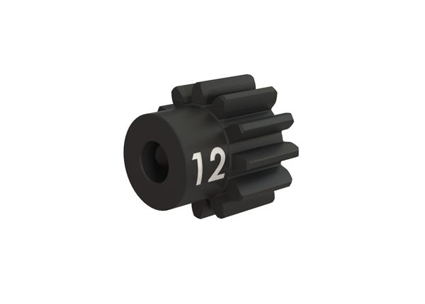 Traxxas Gear, 12T Pinion (32-p), heavy duty (machined, hardened steel) (fits 3.2 mm shaft)/ set screw