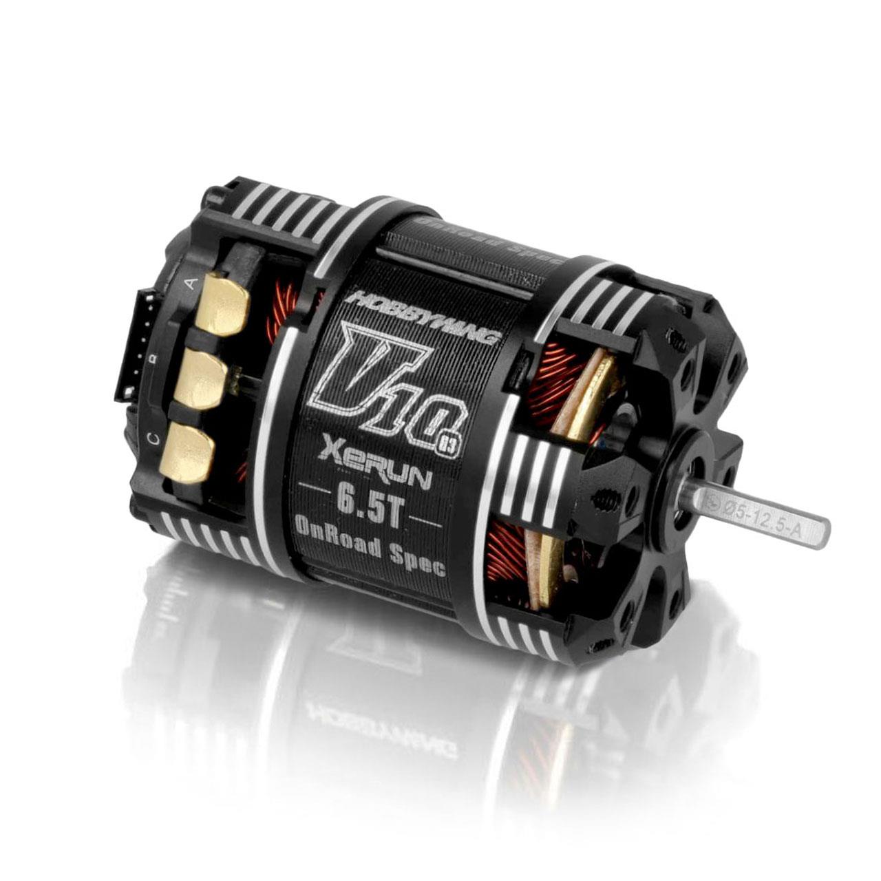 Hobbywing Xerun V10 Brushless Motor G3 6300KV (1s) 6.5T Sensored for 1/12