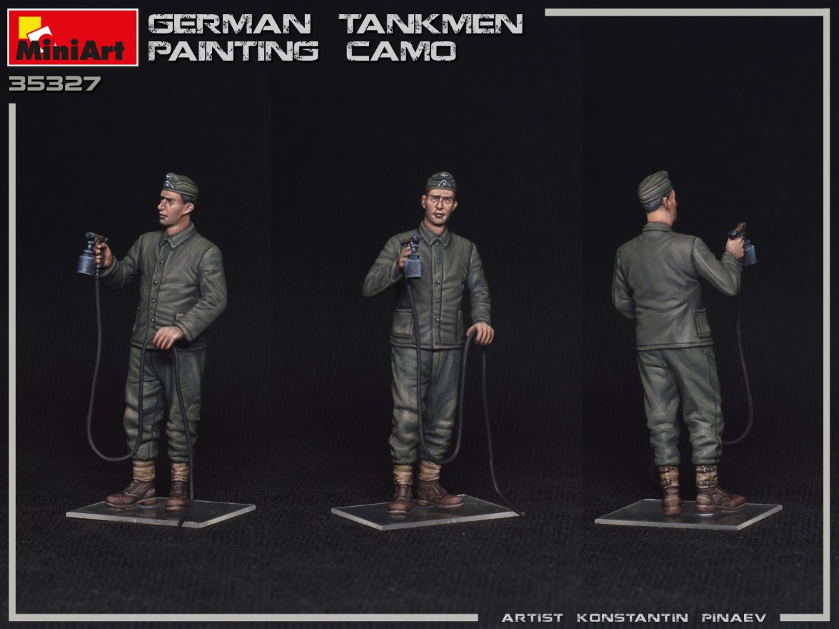 MiniArt German Tankmen Painting Camo 1/35