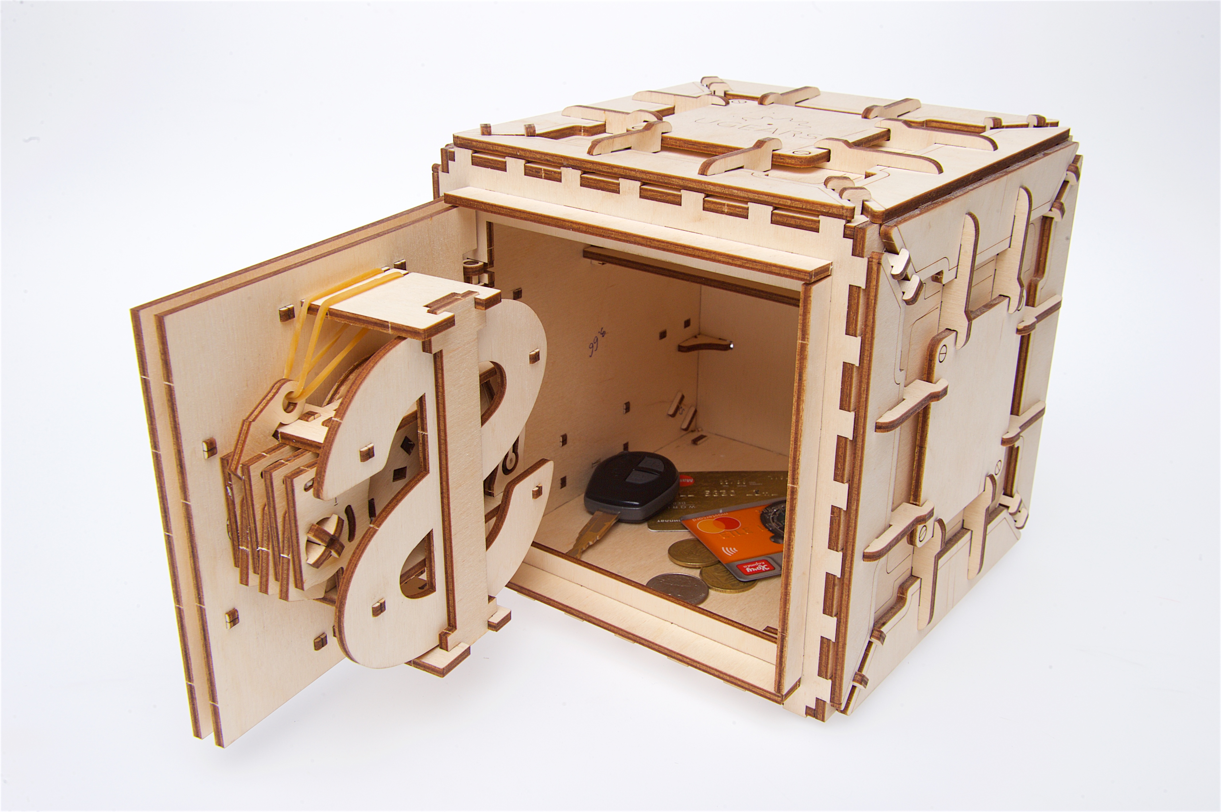 U-Gears Safe / Kluis mechanisch houten bouwpakket