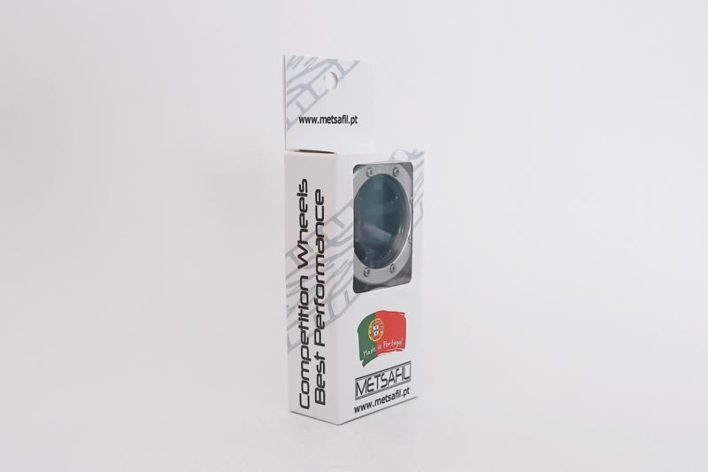 Metsafil Beadlock PT Metalen Crawler 6-Spaaks 1.9 Velgen Zwart/Zilver (2) 1/10