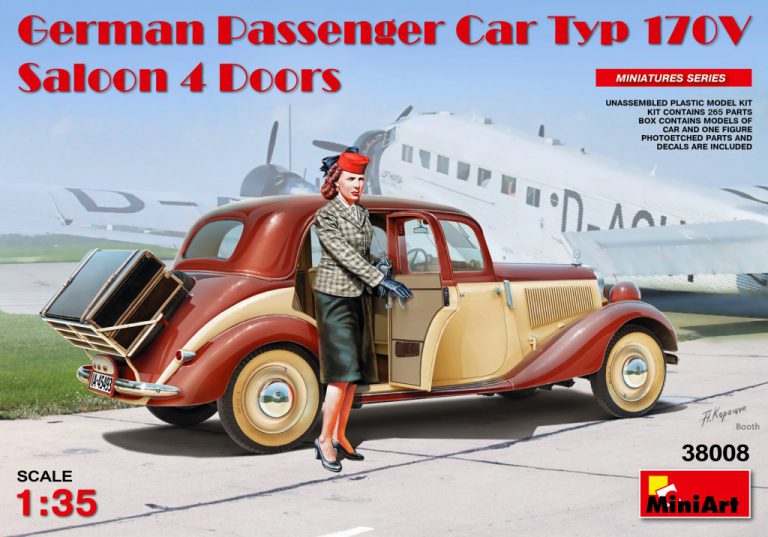 MiniArt German Passenger Car Typ 170V Saloon 4 Doors 1/35