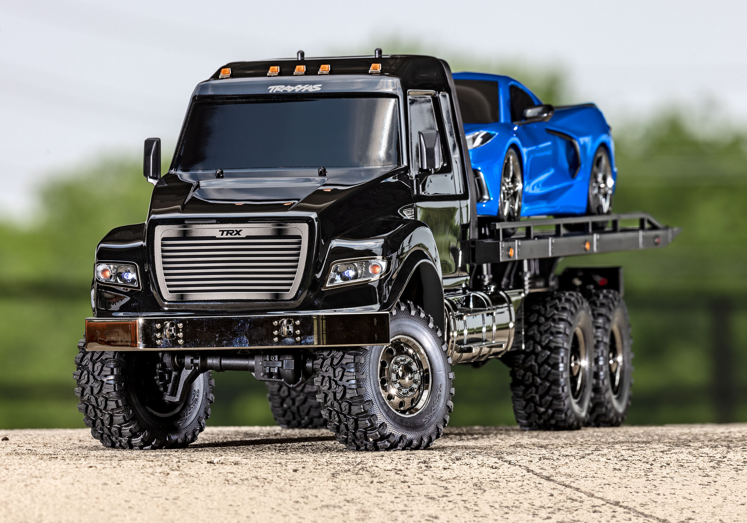Traxxas Ultimate RC Hauler Truck with Winch Black RTR 1/10