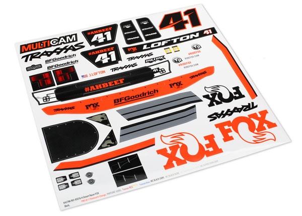 Traxxas Decals Unlimited Desert Racer Fox Edition