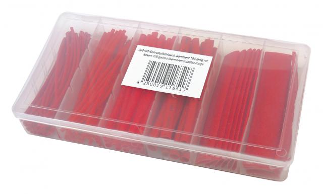 Shamrock Krimpkous Assortiment Rood 100 stuks in opbergdoos