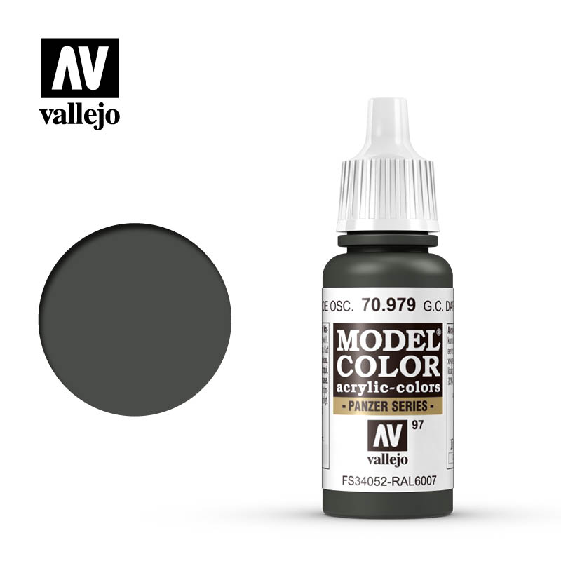 70979 Vallejo German Camo Dark Green Model Color 17ml