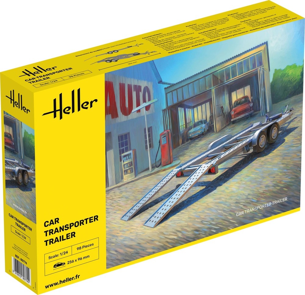 Heller Car Transporter Trailer 1/24