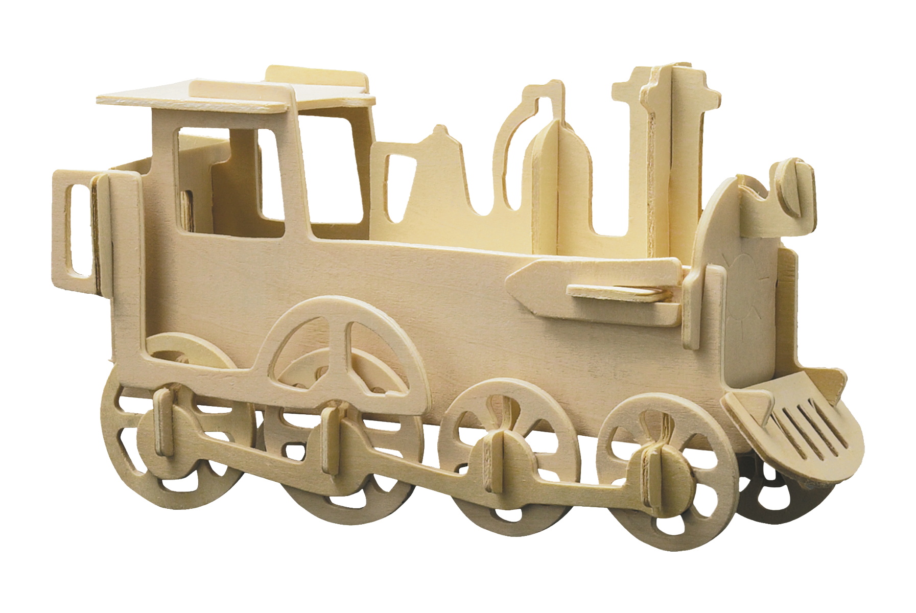 Pebaro Houten Bouwset Locomotief