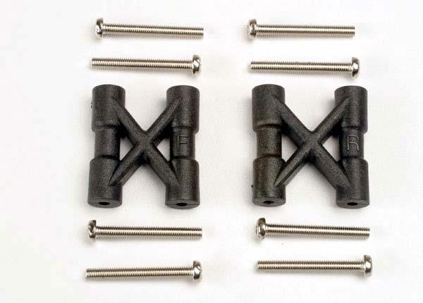 Traxxas Bulkhead cross braces (2)/ 3x25mm CS screws (8)
