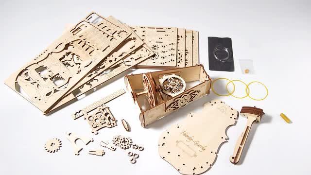 U-Gears Hurdy-Gurdy mechanisch houten bouwpakket