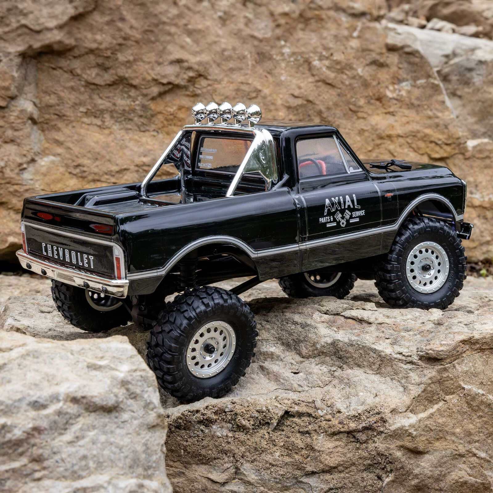 Axial SCX24 1967 Chevrolet C10 4WD Truck Brushed RTR Black 1/24