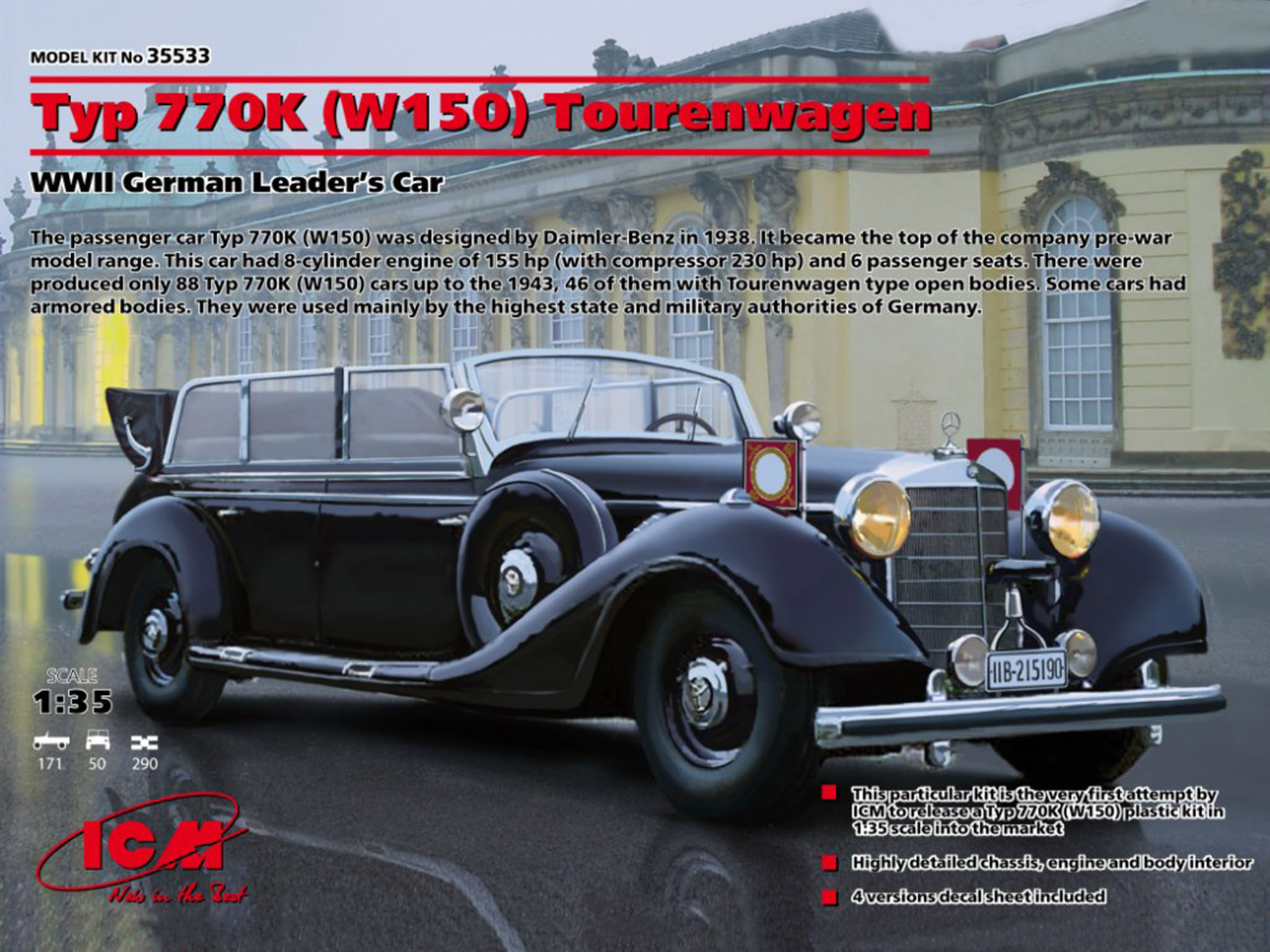 ICM Typ 770K (W150) Tourenwagen 1/35