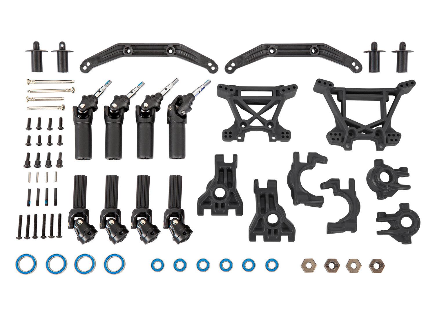 Traxxas Outer Driveline & Suspension Upgrade Kit extreme heavy duty black