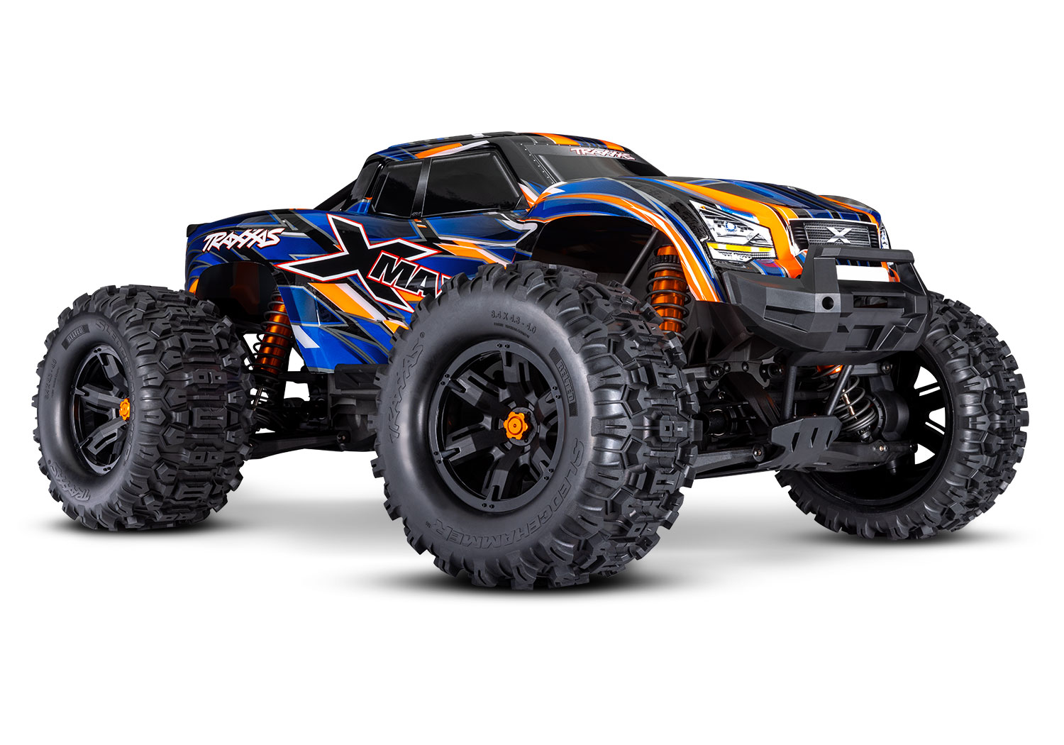 Traxxas X-Maxx 4WD 8S Belted Brushless Monster Truck RTR TSM 30+ Volts 1/5 Orange