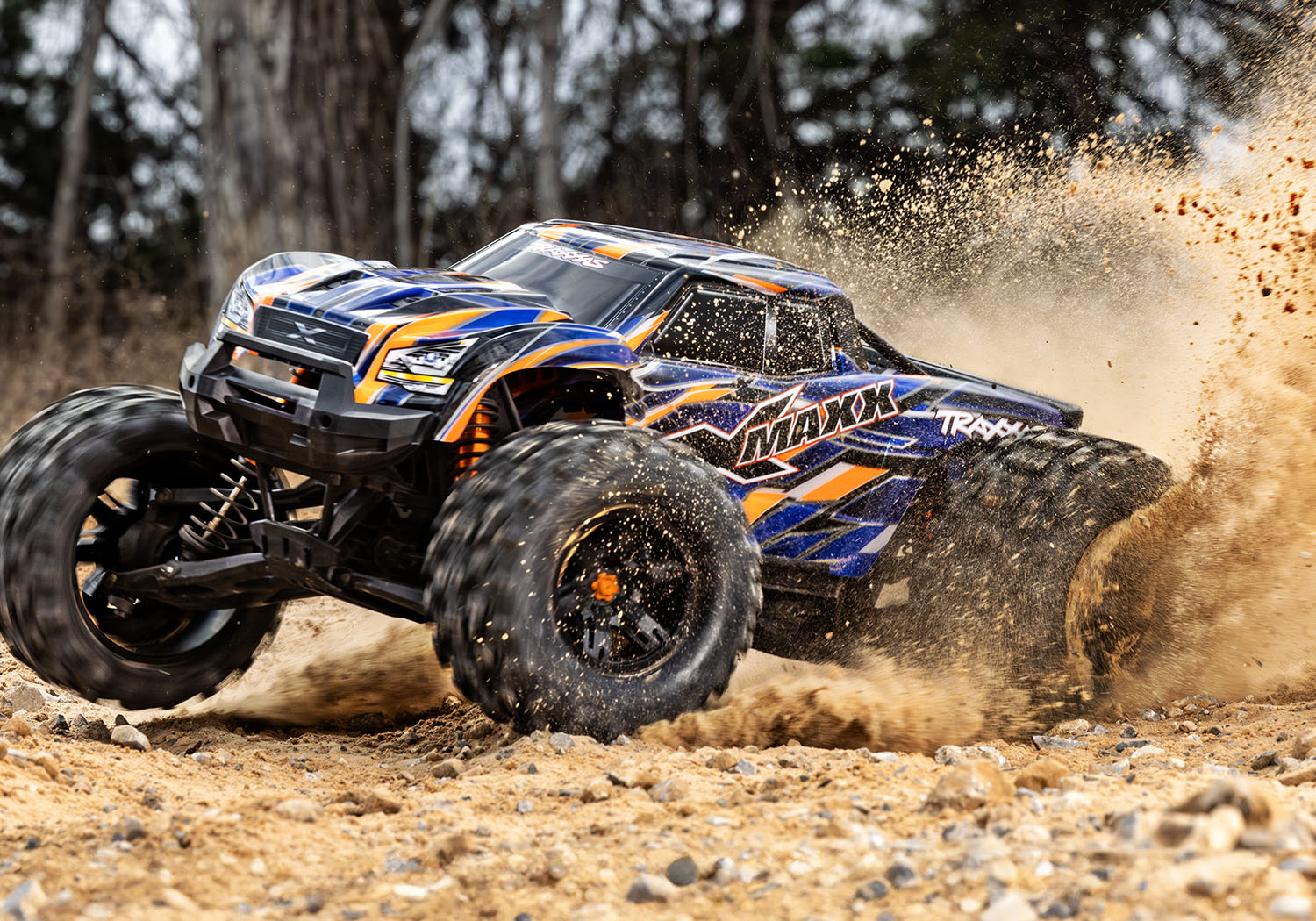 Traxxas X-Maxx 4WD 8S Belted Brushless Monster Truck RTR TSM 30+ Volts 1/5 Orange