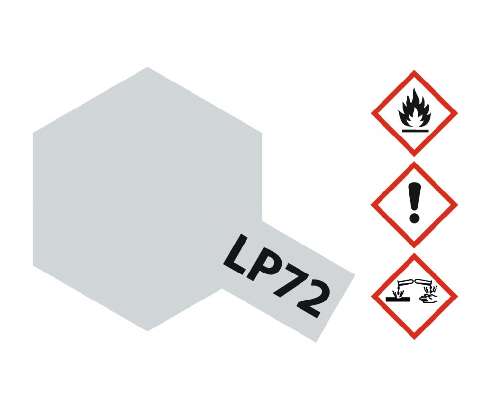 LP72 Potje Mica Silver brillant 10ml Tamiya
