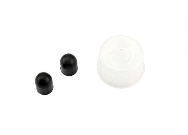 Traxxas Rebuild kit, fuel filler bottle (includes bottle lid (1) and dispensing tube caps, rubber (2) (fits 8mm or 5/16" dispensing tube))
