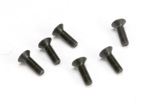 Traxxas Screws 2.5x8 countersunk machine (hex drive) (6)